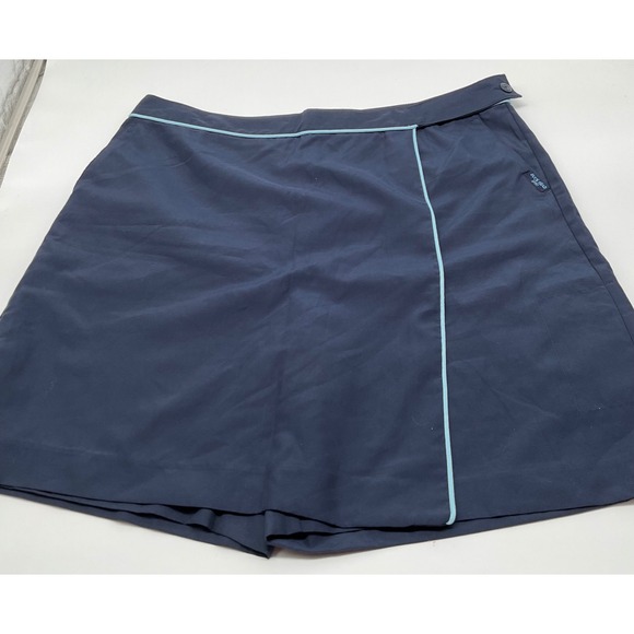Duck Head Pants - Duck Head Golf Skort Athletic Activewear Skirt Shorts Blue Piped Trim Size‎ 14